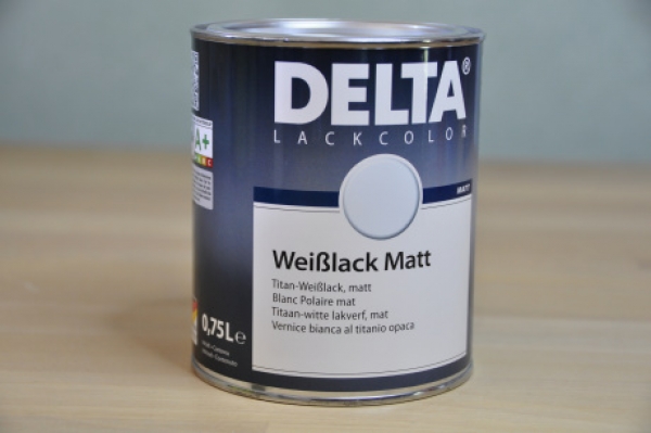 Delta Weisslack Matt 0,75 Ltr.